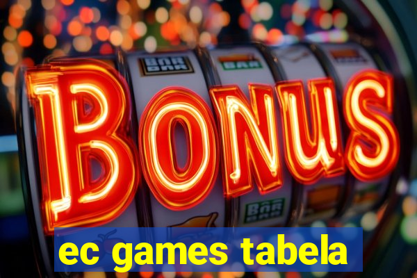 ec games tabela